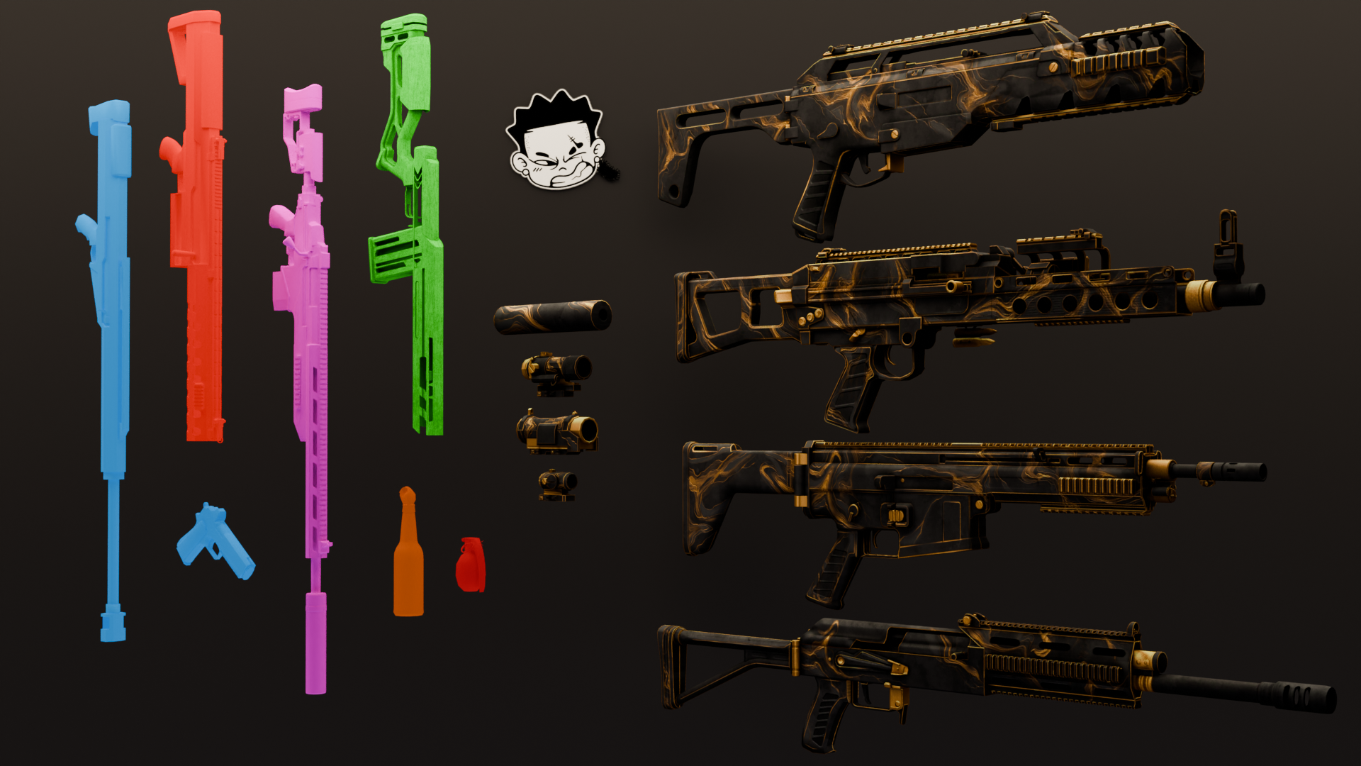 DARKGOLD GUNPACK