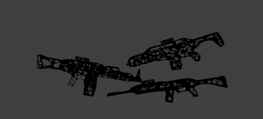 GUCCI BLACK WITH SCOPE GUNPACK