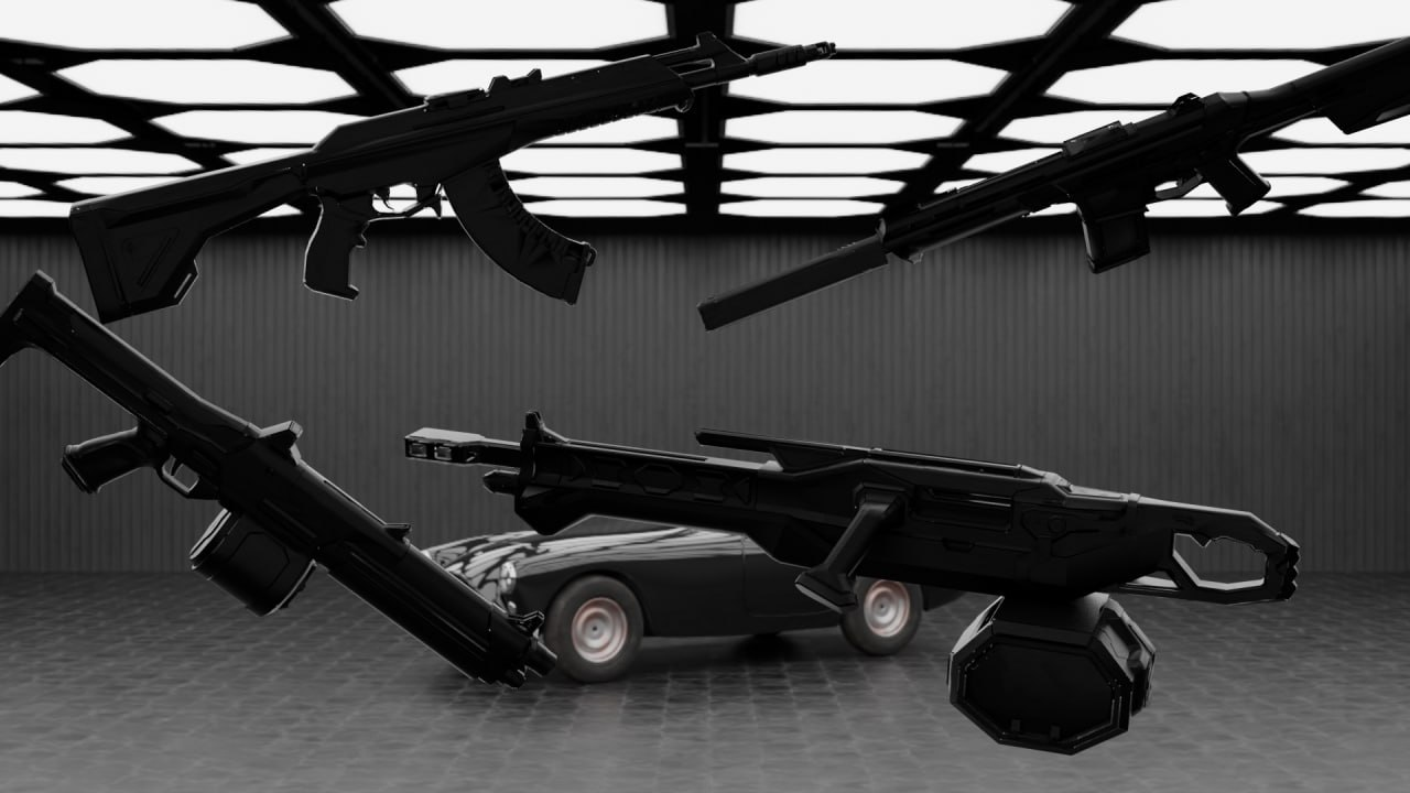 MIAMI VALORANT BLACK GUNPACK